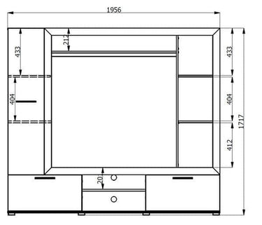 Elegant Lucerne Oak Entertainment Unit for TVs up to 42